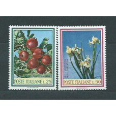 Italia - Correo 1967 Yvert 989/90 ** Mnh Flores