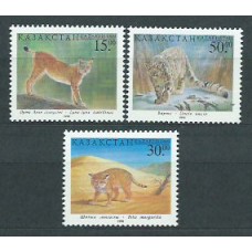 Kazakhstan - Correo Yvert 186/8 ** Mnh Fauna Felinos