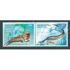 Kazakhstan - Correo Yvert 332/3 ** Mnh Fauna