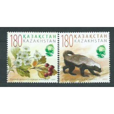 Kazakhstan - Correo Yvert 565/6 ** Mnh Fauna y Flora