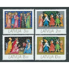 Letonia - Correo 1992 Yvert 308/11 ** Mnh Navidad