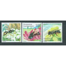 Liechtenstein - Correo 2008 Yvert 1423/5 ** Mnh Fauna. Insectos