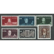 Liechtenstein - Correo 1940 Yvert 161/6 ** Mnh Personajes