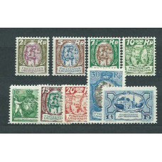 Liechtenstein - Correo 1924 Yvert 63/71 * Mh