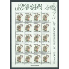 Liechtenstein - Correo 1983 Yvert 759/61 Pliego ** Mnh Carnaval