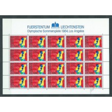 Liechtenstein - Correo 1984 Yvert 787/9 Pliego ** Mnh Juegos Olimpicos Los Angeles