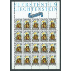 Liechtenstein - Correo 1984 Yvert 804/6 Pliego ** Mnh Navidad