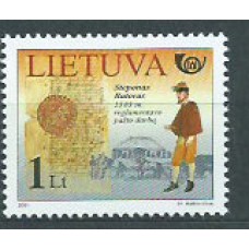 Lituania - Correo Yvert 672 ** Mnh Historia Postal