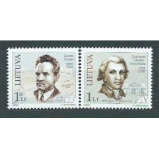 Lituania - Correo Yvert 703/4 ** Mnh Personajes