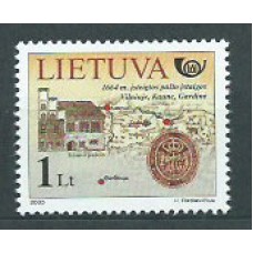 Lituania - Correo Yvert 722 ** Mnh Historia Postal