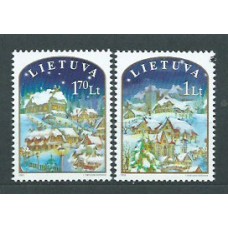 Lituania - Correo Yvert 723/4 ** Mnh Navidad