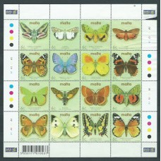 Malta - Correo 2002 Yvert 1192/207 ** Mnh Fauna Mariposas