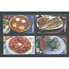 Malta - Correo 2002 Yvert 1208/11 ** Mnh Gastronomia