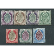 Malta - Correo 1903 Yvert 18/24 * Mh Eduardo VII