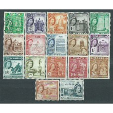 Malta - Correo 1956 Yvert 239/55 */usado Mh/used