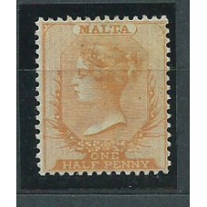 Malta - Correo 1875 Yvert 3 (*) Mng