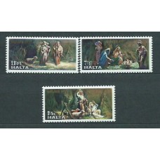 Malta - Correo 1977 Yvert 554/6 ** Mnh Navidad