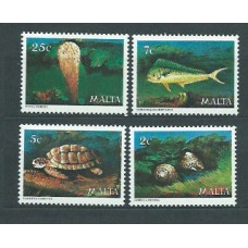 Malta - Correo 1979 Yvert 588/91 ** Mnh Fauna Marina