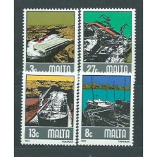 Malta - Correo 1982 Yvert 643/6 ** Mnh Barcos