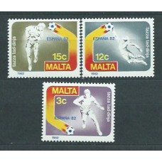 Malta - Correo 1982 Yvert 651/3 ** Mnh Fútbol