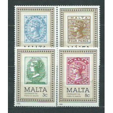 Malta - Correo 1985 Yvert 700/3 ** Mnh Centenario del Sello