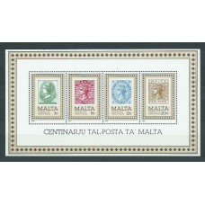 Malta - Hojas Yvert 8 ** Mnh Centenario del Sello