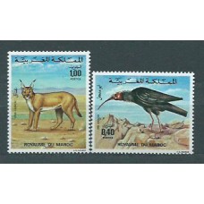 Marruecos Frances - Correo 1975 Yvert 736/7 ** Mnh  Fauna