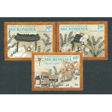 Micronesia - Correo 1991 Yvert 173/5 ** Mnh Navidad