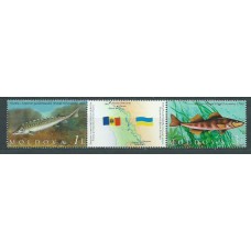 Moldavia - Correo Yvert 518/9 ** Mnh Fauna Peces