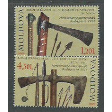 Moldavia - Correo Yvert 558/9 ** Mnh Armas Antiguas