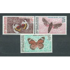 Nueva Caledonia - Aereo Yvert 92/4 ** Mnh Fauna. Mariposas