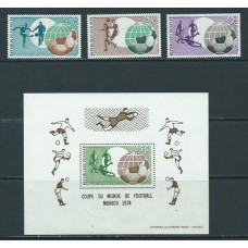 Niger - Aereo Yvert 227/9+Hb 11 ** Mnh  Deportes fútbol