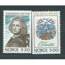 Noruega - Correo 1990 Yvert 1003/4 ** Mnh Personaje