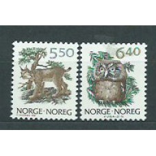 Noruega - Correo 1991 Yvert 1016/7 ** Mnh Fauna