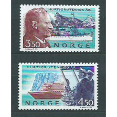 Noruega - Correo 1993 Yvert 1084/5 ** Mnh Barcos