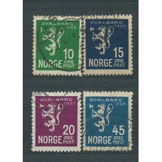 Noruega - Correo 1925 Yvert 108/11 usado