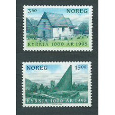 Noruega - Correo 1995 Yvert 1133/4 ** Mnh Religión