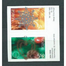 Noruega - Correo 2002 Yvert 1395/6 ** Mnh Navidad