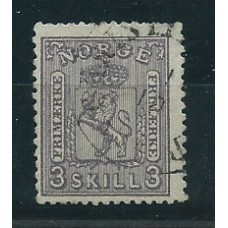 Noruega - Correo 1867 Yvert 13 usado
