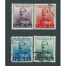 Noruega - Correo 1937-8 Yvert 183/6 usado Personaje