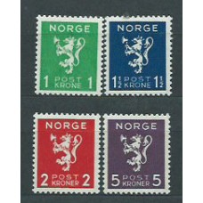 Noruega - Correo 1940 Yvert 203/6 * Mh