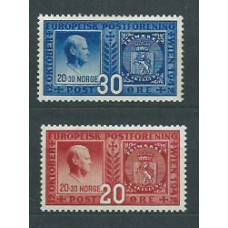 Noruega Correo 1943 Yvert 244/5 ** Mnh