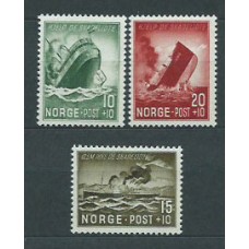 Noruega - Correo 1944 Yvert 257/9 ** Mnh Barco