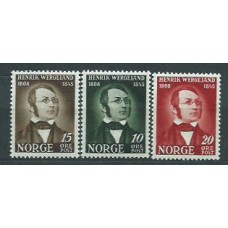 Noruega - Correo 1945 Yvert 273/5 * Mh Personaje