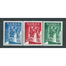 Noruega - Correo 1950 Yvert 317/9 * Mh