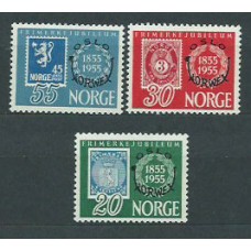 Noruega - Correo 1955 Yvert 358/60 * Mh Exposición filatelica