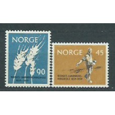 Noruega - Correo 1959 Yvert 394/5 * Mh