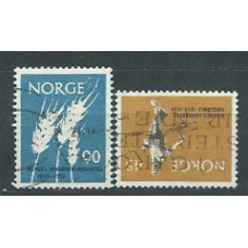 Noruega - Correo 1959 Yvert 394/5 usado