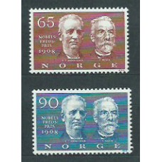 Noruega - Correo 1968 Yvert 532/3 ** Mnh Premio Nobel de la Paz