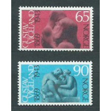 Noruega - Correo 1969 Yvert 543/4 ** Mnh Escultor